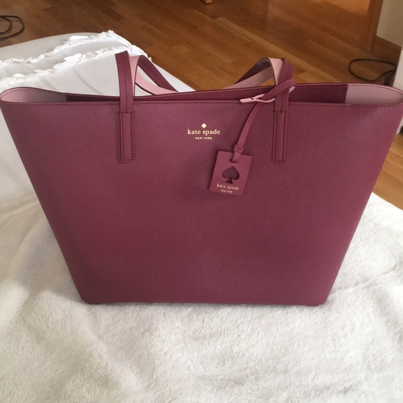 kate spade Handbags - Kate Spade Scott’s Place Lida Merlot/Pink Bonet
